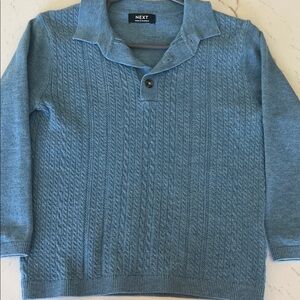 Next Kids Blue Cable Knit Sweater